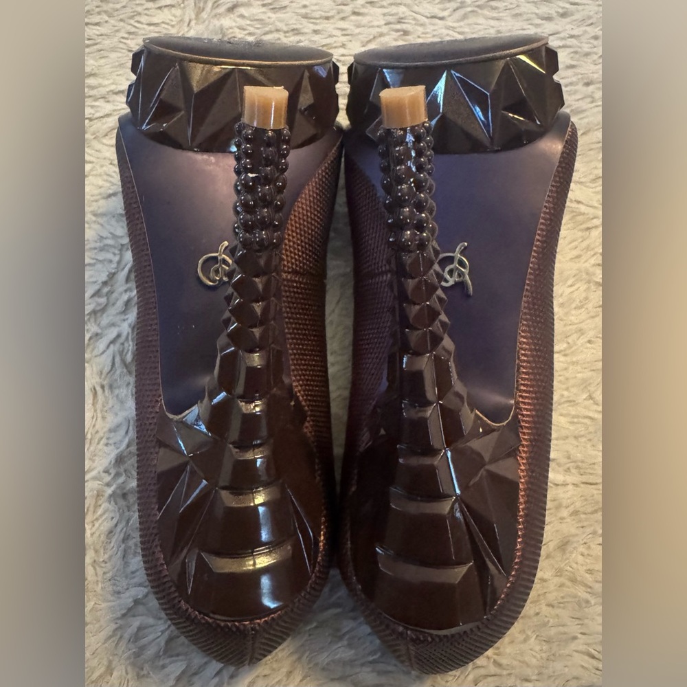 RACHEL Rachel Roy Burgundy Prism Design Platform Heels NWOT or BOX | Size: 7 - Picture 8 of 16